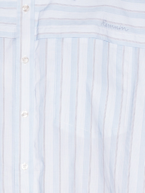 Poplin Oversized Shirt - Grapemist Comb - Image 6