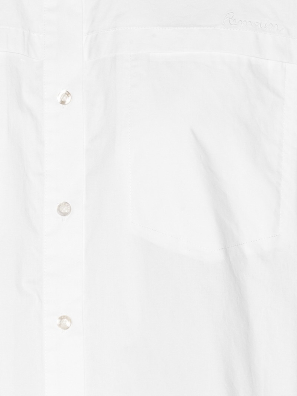 Poplin Oversized Shirt - Bright White - Image 4