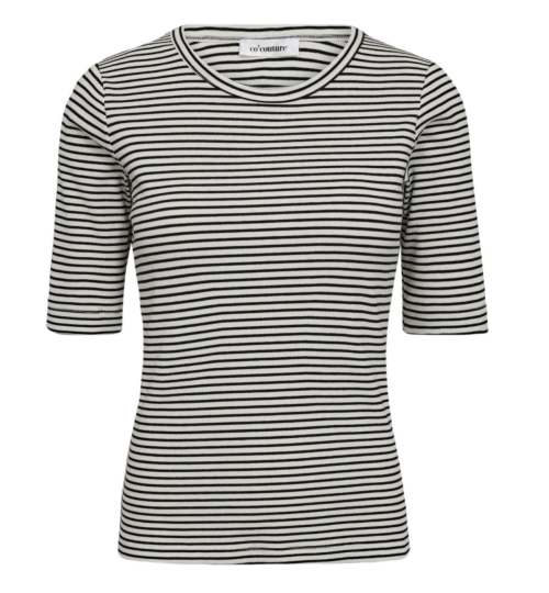 Sara CC Stripe Rib Tee  |  Sara CC Stripe Rib Tee fra Co´Couture