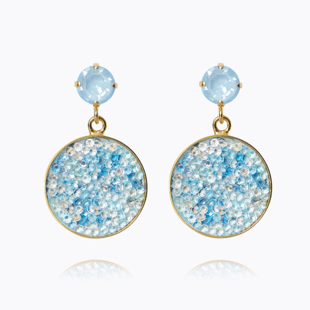 Chloe earrings - Gold/Sky Combo - Image 1