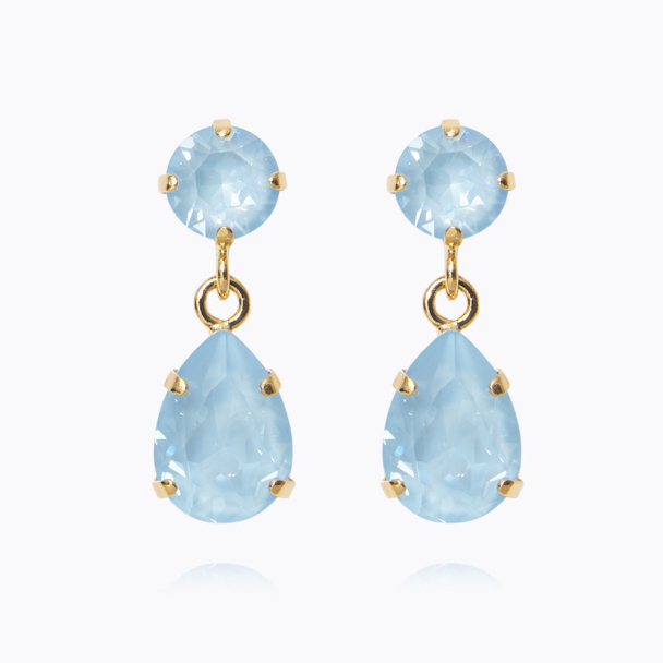 Mini Drop Earrings - Gold/Sky Ignite