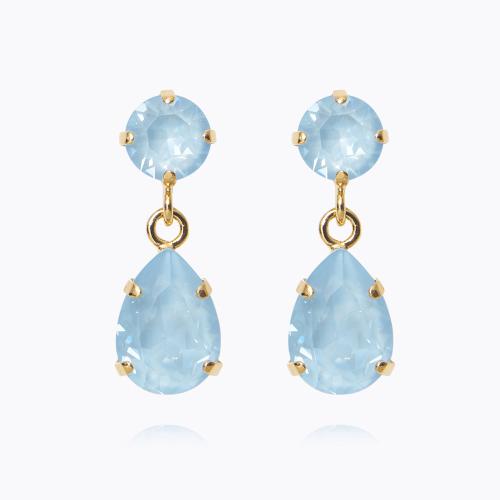 Mini Drop Earrings - Gold/Sky Ignite