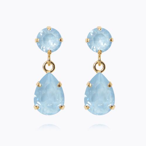 Mini Drop Earrings - Gold/Sky Ignite