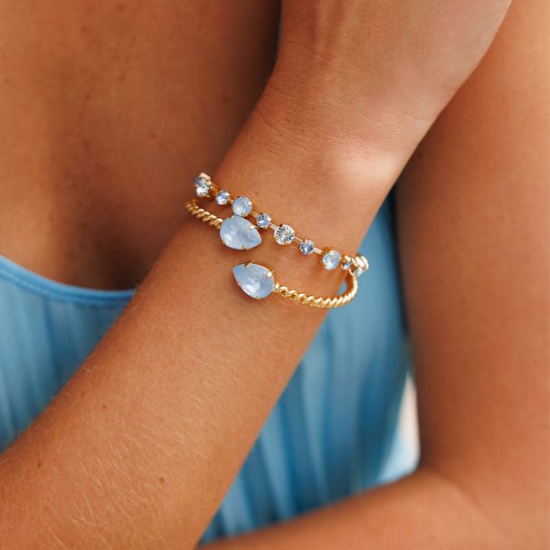 Calanthe Bracelet - Gold/Sky Combo - Image 2