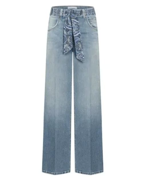 Tess Wide Leg Jeans |  Tess Wide Leg Jeans Well Worn Summer fra Cambio