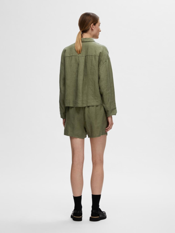 SELECTED FEMME Linnie Linen Shorts - Image 3
