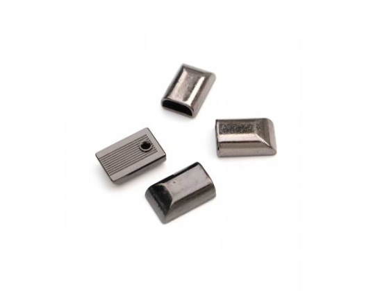 STS176B Four Zipper Cord Ends Gunmetal # STS176B