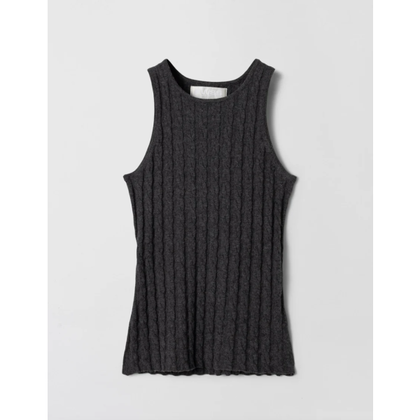 CREW CABLE KNIT TANK
