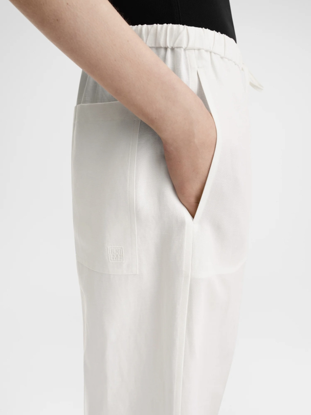 Fluid Drawstring Trousers - Image 3