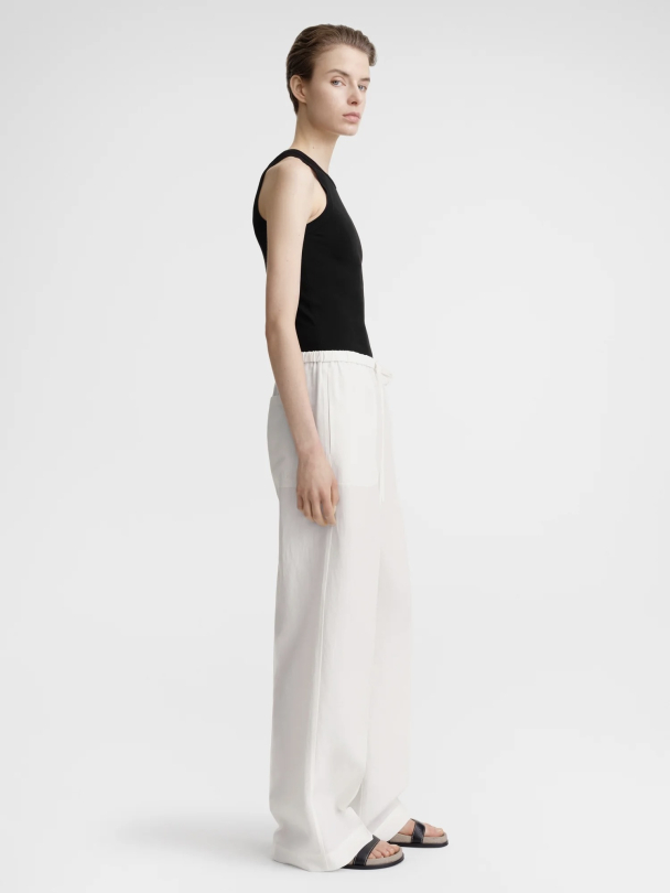 Fluid Drawstring Trousers - Image 4