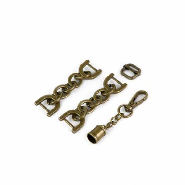 LST143A Circle Bag Hardware Kit Antique # LST143A