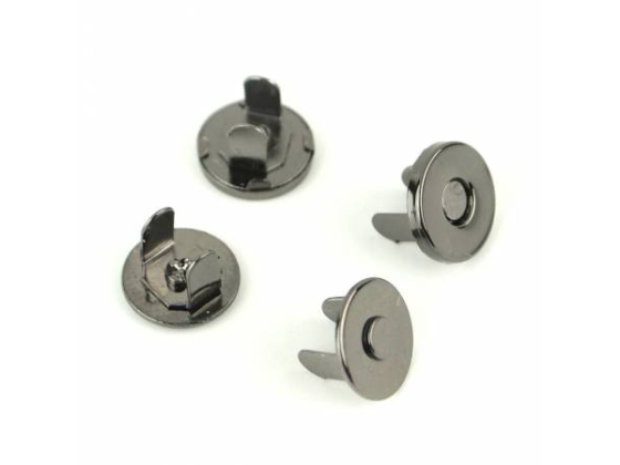 STS175B  Two Magnetic Snaps 1/2" Gunmetal # STS175B