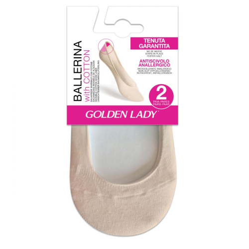 Steps ballerina, 2 pk. Naturale