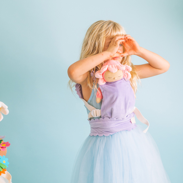 Olli Ella | Dinkum Doll Petal Carrier Lavender - Image 4