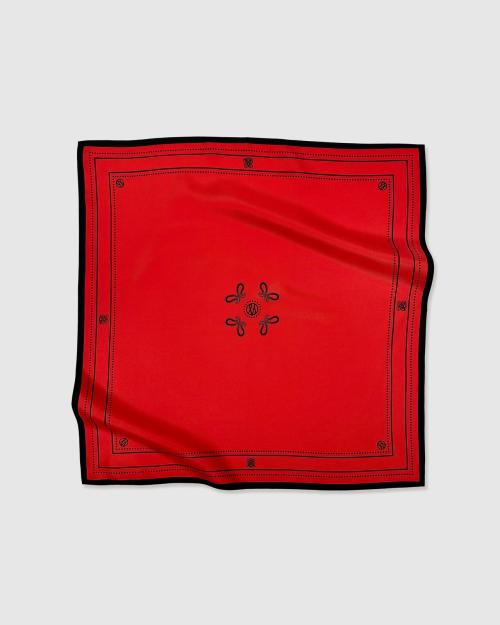 Petit Paisley Scarf - Red - 50 cm
