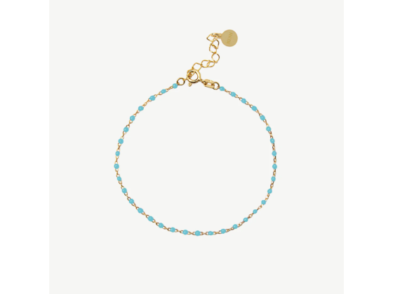 MESH - Splash Turquise Armbånd (Forgylt)