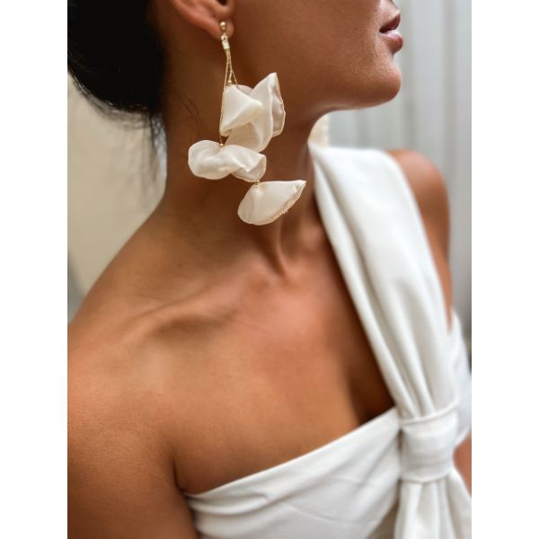 Jasmine Earrings- Off White