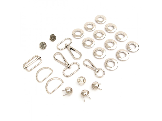 LST114DS Magnolia Drawstring Bucket Bag Hardware Kit Nickel # LST114DS