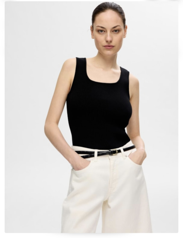 Jenny Knit Top - Black - Image 2