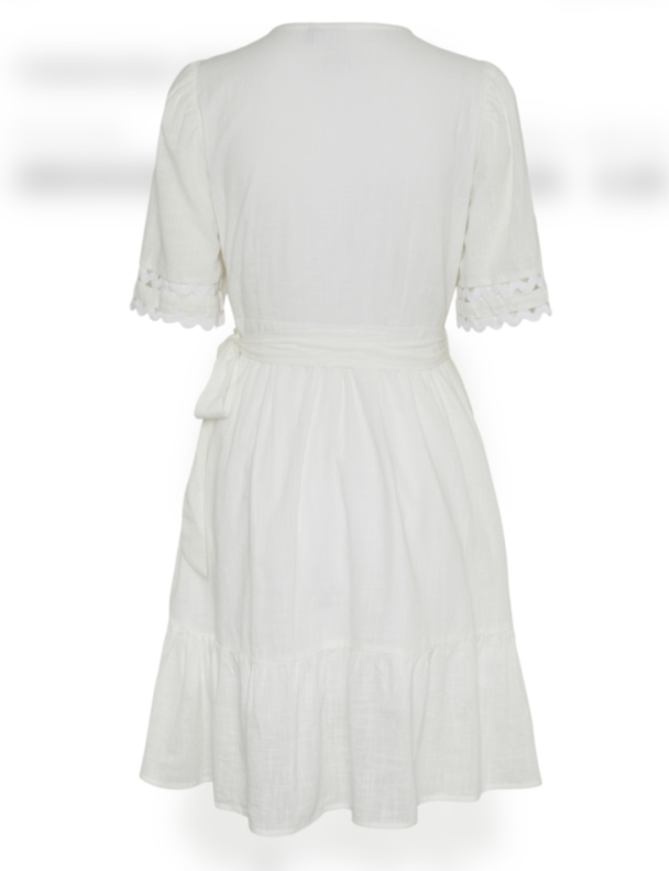 Navina 2/4 Wrap Dress - Star White  - Image 2