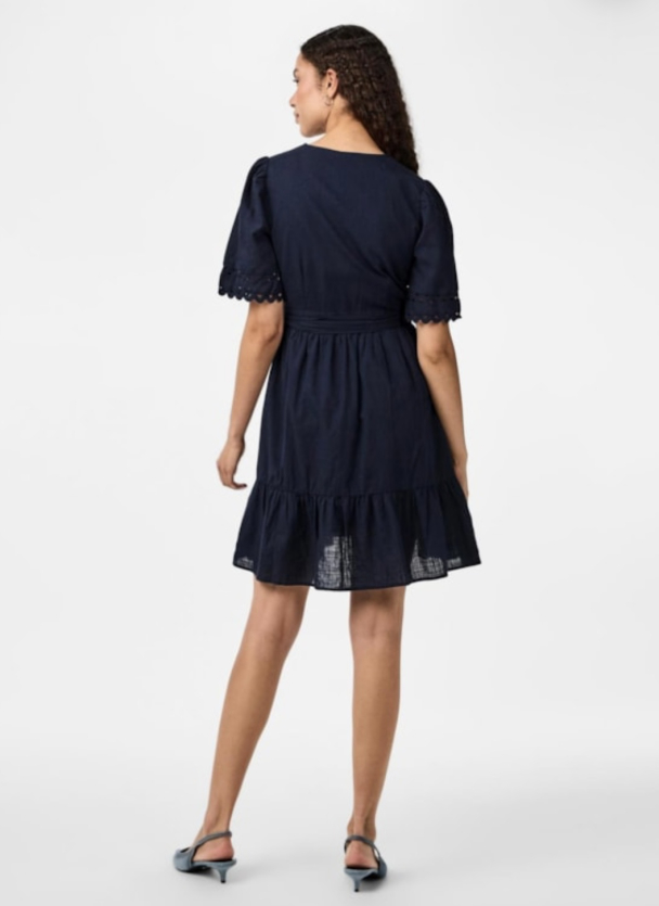 Navina 2/4 Wrap Dress - Navy Blazer  - Image 2