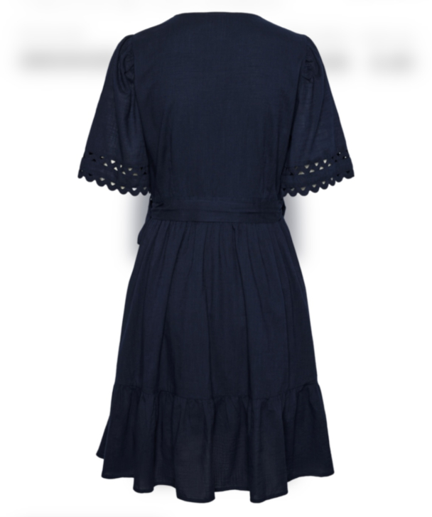 Navina 2/4 Wrap Dress - Navy Blazer  - Image 3