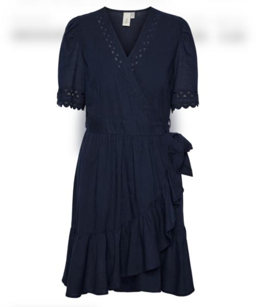 Navina 2/4 Wrap Dress - Navy Blazer 