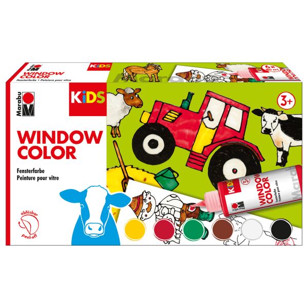 Marabu KIDS Window Color – 6x80ml – Farm