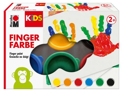 Marabu KIDS Finger Paint Set – 6x35ml