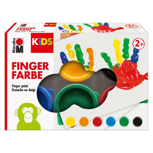 Marabu KIDS Finger Paint Set – 6x35ml