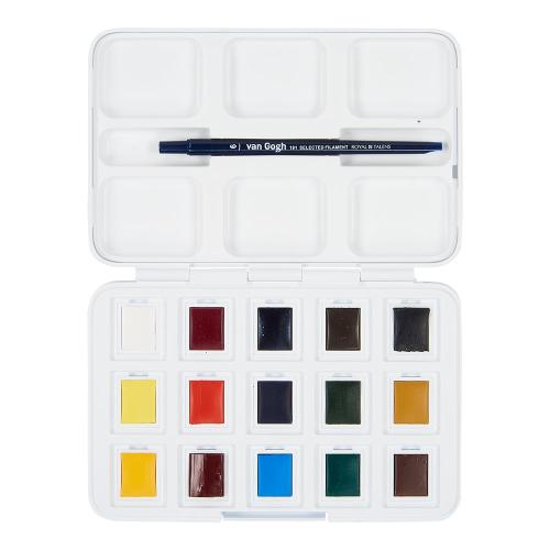 Van Gogh Akvarell Pocketbox Sett – 12+3 – Inkl pensel