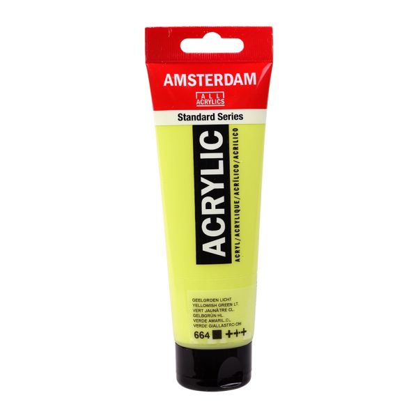 Amsterdam Standard Akryl 120ml – 664 Yellowish Green Light