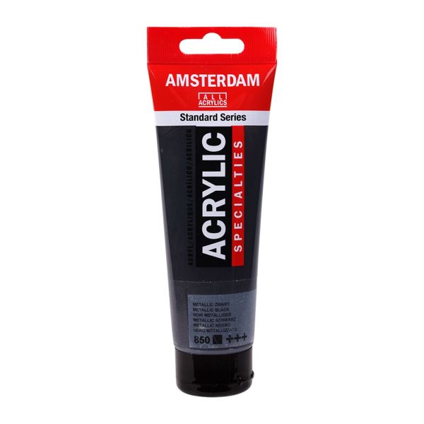 Amsterdam Standard Akryl 120ml – 850 Metallic Black
