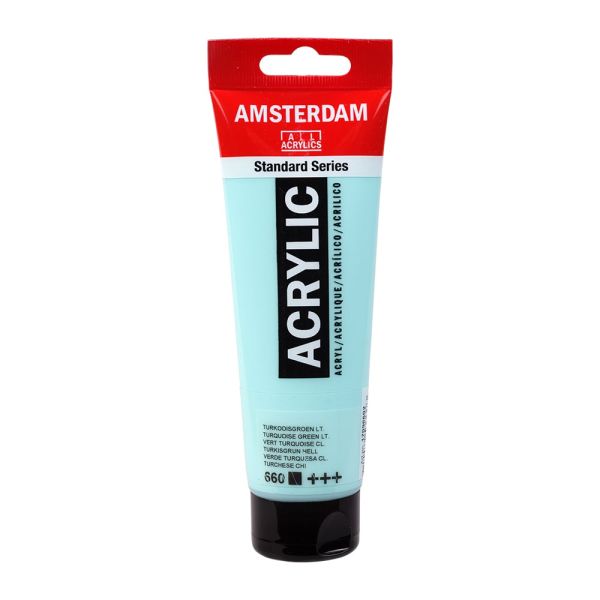 Amsterdam Standard Akryl 120ml – 660 Turquoise Green Light