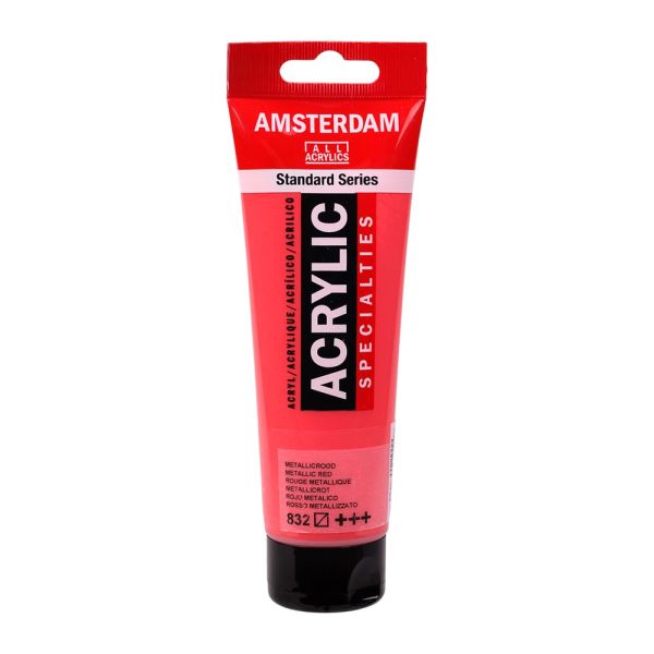 Amsterdam Standard Akryl 120ml – 832 Metallic Red