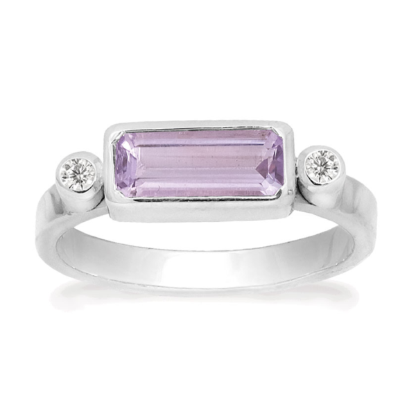 Petite Octagon Pink - Ring