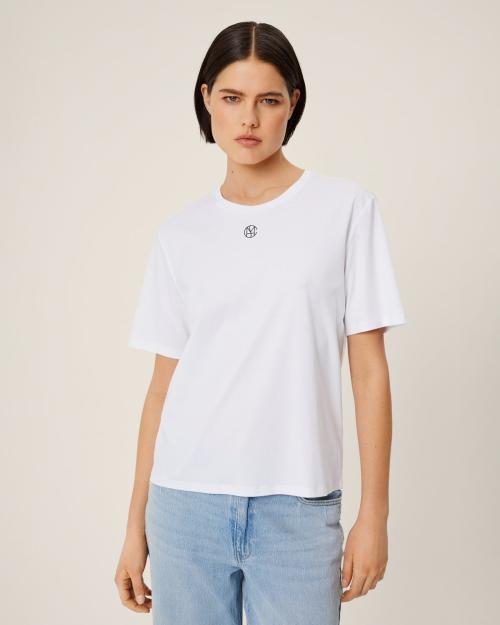 Melea Icon Tee - B White/Black