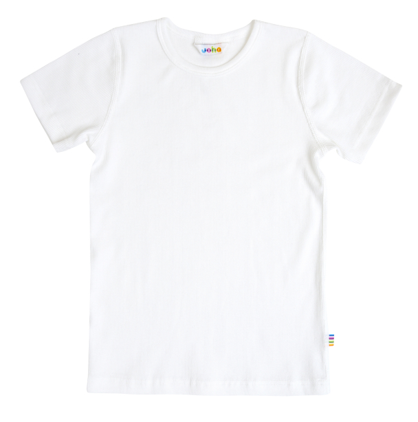 T-skjorte Rib - Hvit