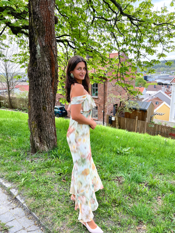 Primula Dress - Spring Green Print  - Image 11