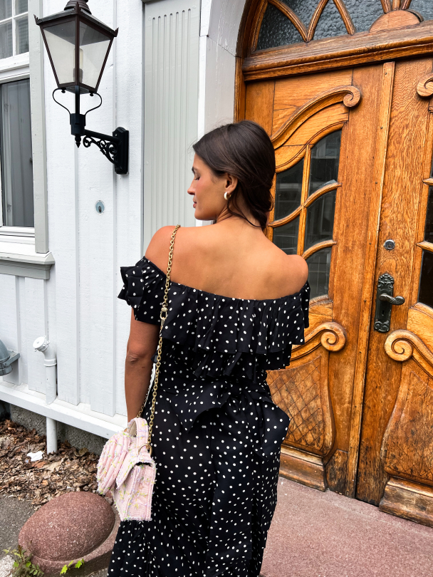 Napoli Frill Dress – Black Dot - Image 10