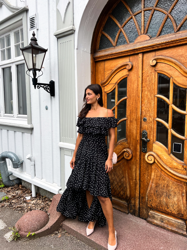 Napoli Frill Dress – Black Dot - Image 13