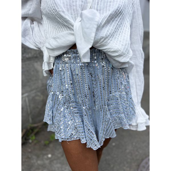 Extraordinary Skirt Shorts fra Confettibird – Icy Blue & Silver