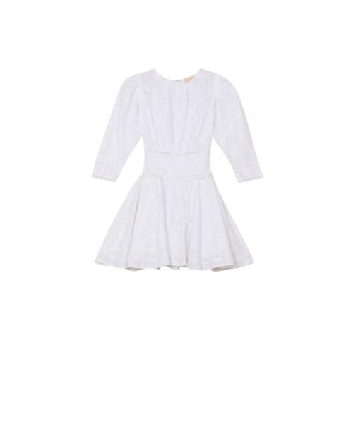 Broderie Anglaise Mini Dress - White