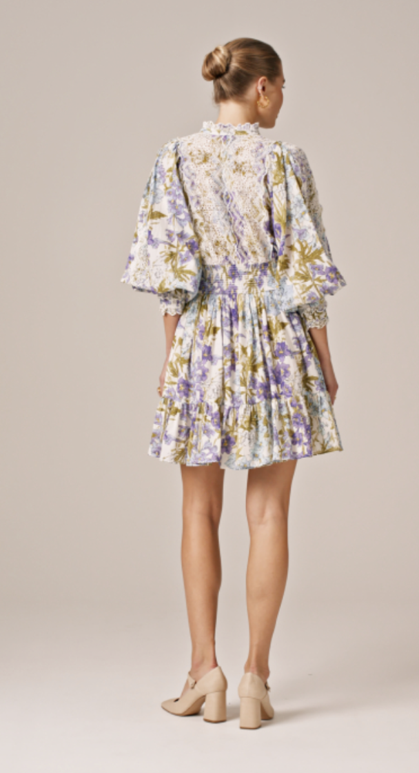 Cotton Slub Mini Dress - Blossom - Image 4