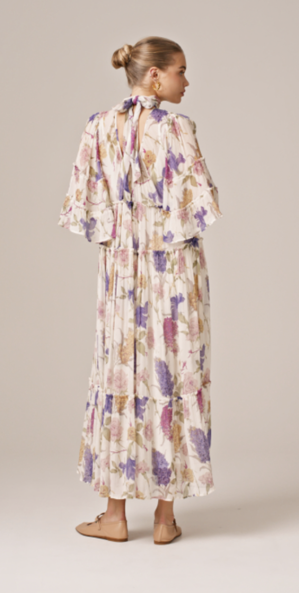 Chiffon Shift dress - Flower Garden - Image 3