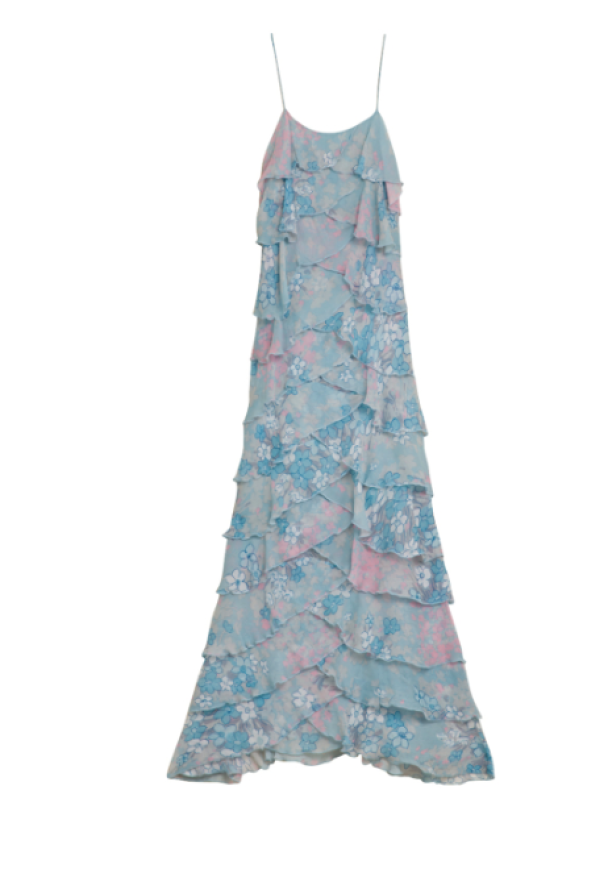 Chiffon Ruffle Dress - Reflections - Image 2