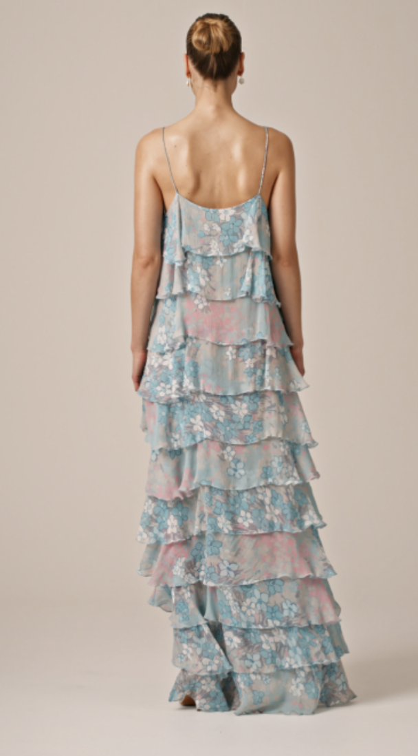 Chiffon Ruffle Dress - Reflections - Image 4