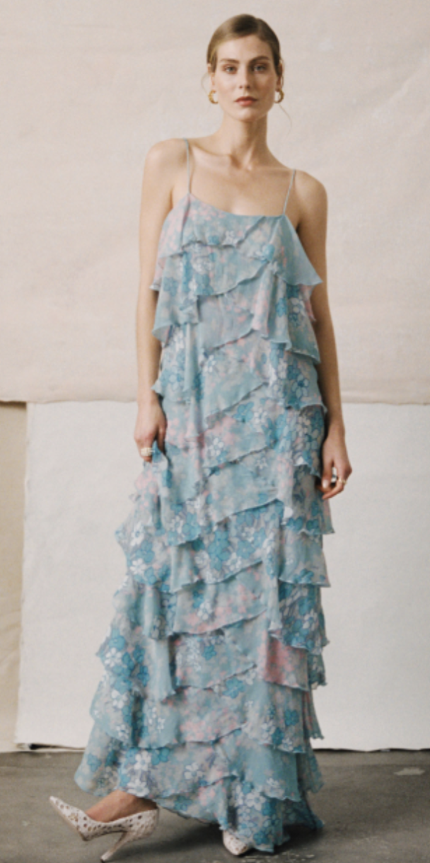 Chiffon Ruffle Dress - Reflections - Image 5