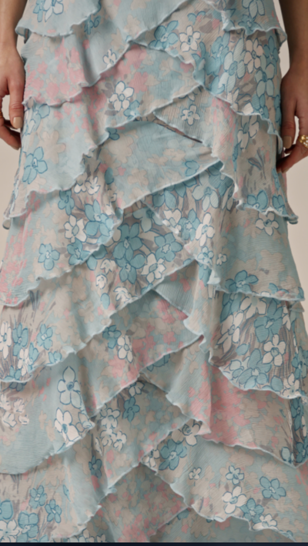Chiffon Ruffle Dress - Reflections - Image 6