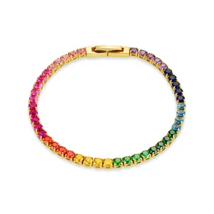 Rainbow Tennis Bracelet